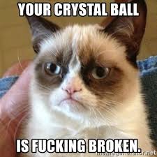 CAT BROKEN CYRTSAL BALL