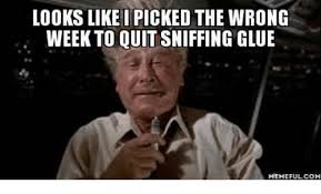 sniffing glue